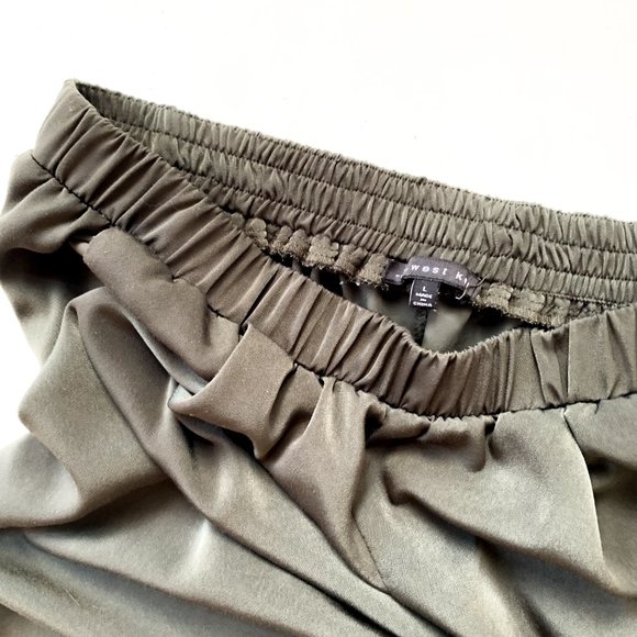 west kei army green joggers w/pockets large - Picture 5 of 5